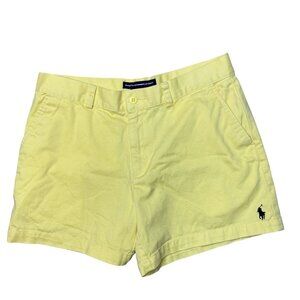 Ralph Lauren Sport Yellow Khaki Shorts Size 6 Cotton